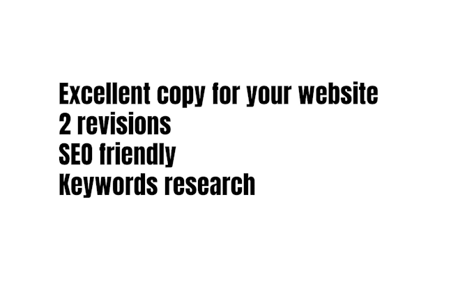 Gig Preview - Write excellent SEO friendly copy for your website