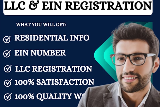 Gig Preview - Do US llc registration, register llc, apply ein and itin and boi report filling