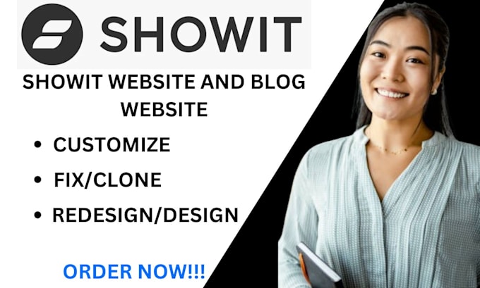 Gig Preview - Customize or design showit photography website, showit portfolio website