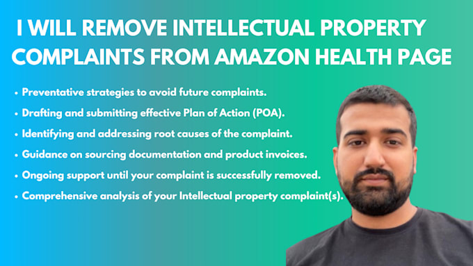 Gig Preview - Remove intellectual property complaints from amazon health page