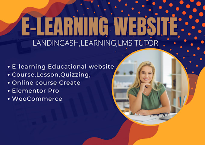 Gig Preview - Develope elearning website and educational course learndash lms