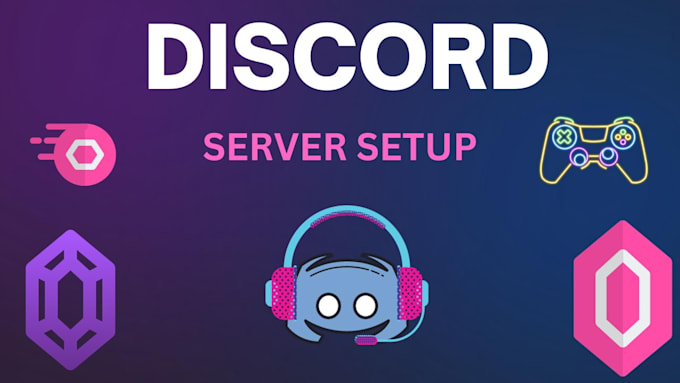 Gig Preview - Setup a discord server gaming, anime, business themes