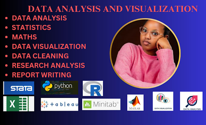 Bestseller - do statistics,data analysis,visualization in spss,r,python,stata,excel,tableau