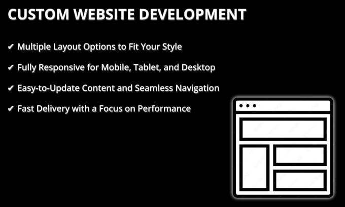 Gig Preview - Create a custom professional website