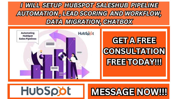 Gig Preview - Setup hubspot saleshub pipeline automation lead scoring workflow data migration