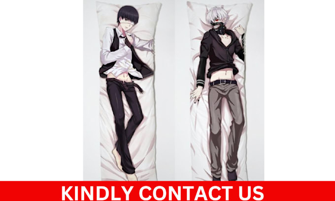 Gig Preview - Draw custom dakimakura anime body pillow design, anime, fanart, oc, furry,vtuber