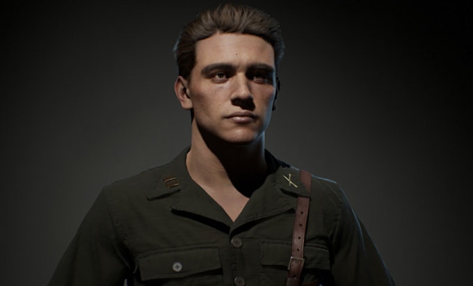 Gig Preview - 3d character model, metahuman with real time hair grooming for unreal engine 5