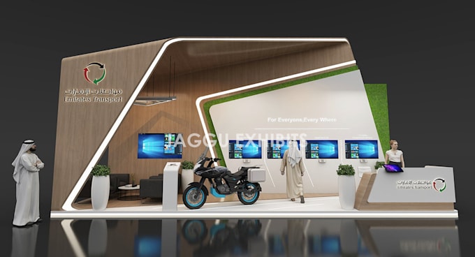 Gig Preview - Create innovative exhibition booth for you at affordable rate