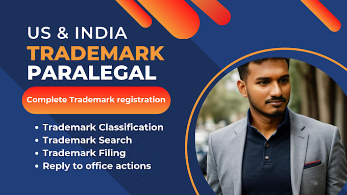 Gig Preview - Be your trademark paralegal in india and US