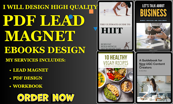 Gig Preview - Create professional pdf lead magnet, brochure, canva ebook, workbook design