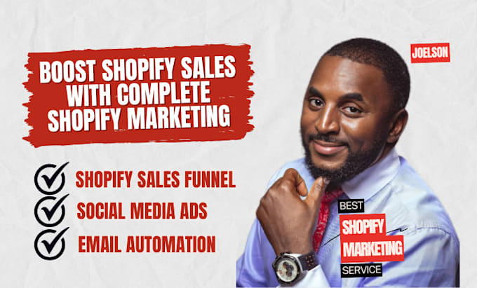 Gig Preview - Shopify manager shopify dropshipping marketing expert to boost shopify sales