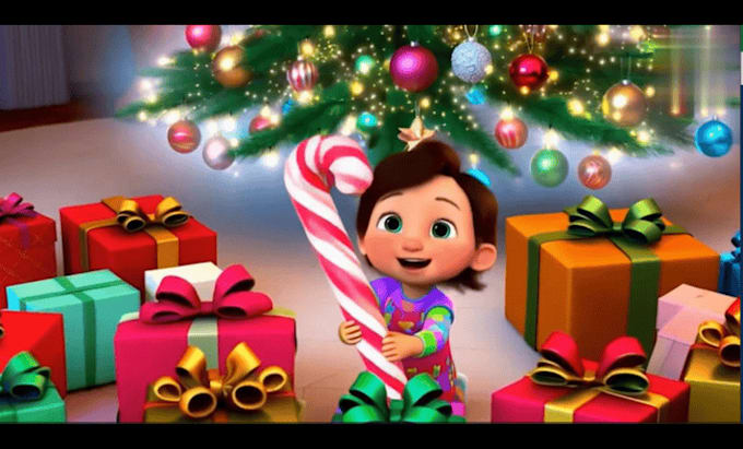 Gig Preview - Make merry christmas video, ai animation video, ai merry vide0,  for you