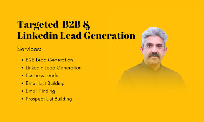 Gig Preview - Do b2b linkedin leads generation and email list building using sales navigator