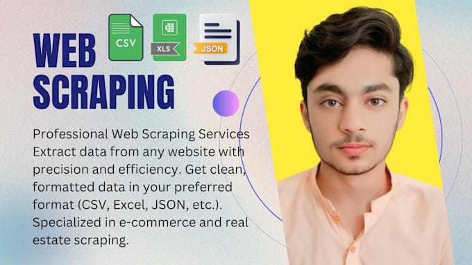 Gig Preview - Provide professional web scraping services using python