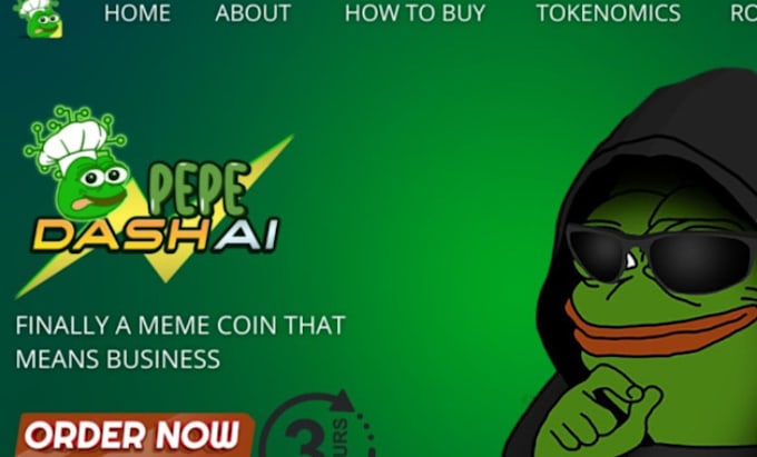 Gig Preview - Create crypto exchange website, meme coin website pepe website, bet365