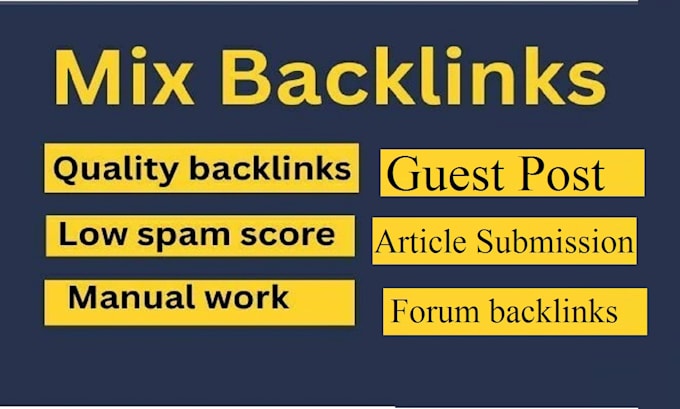 Gig Preview - Build mix backlinks with forum posting and post comments and link building