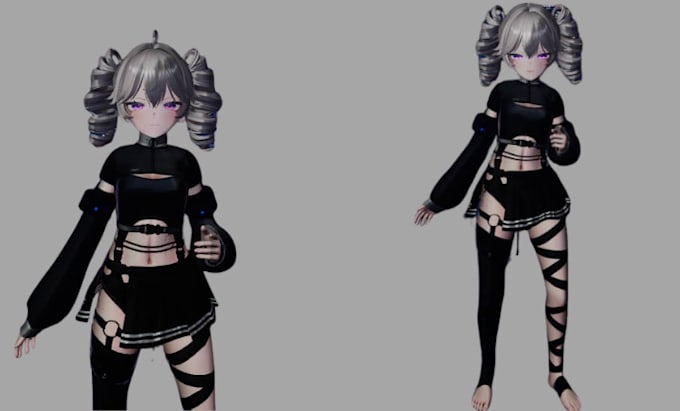 Gig Preview - Modify and edit your existing vrchat avatar, convert fbx to vrm, 2d to 3d model