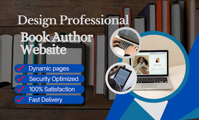 Gig Preview - Build modern book author website, children book website, author website design