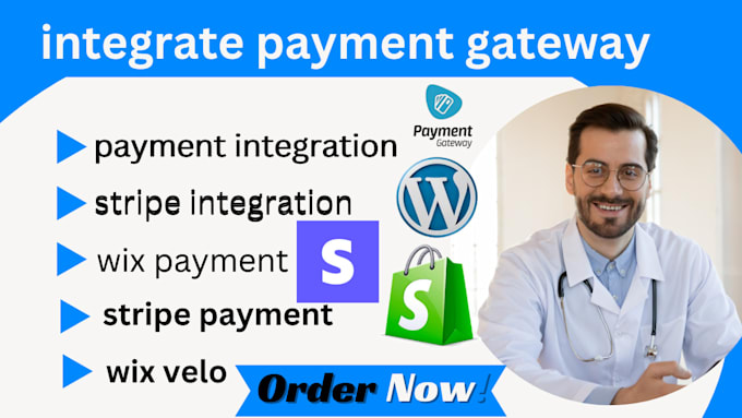 Gig Preview - Integrate a payment gateway into your shopify wix woocommerce website