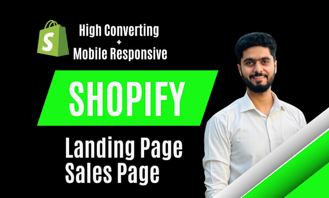 Gig Preview - Design shopify landing page and sales page