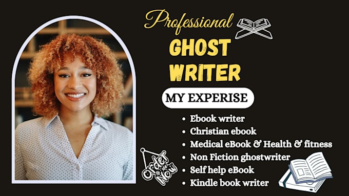 Gig Preview - Be your book writer, amazon kindle self help ghostwriter nonfiction ebook writer