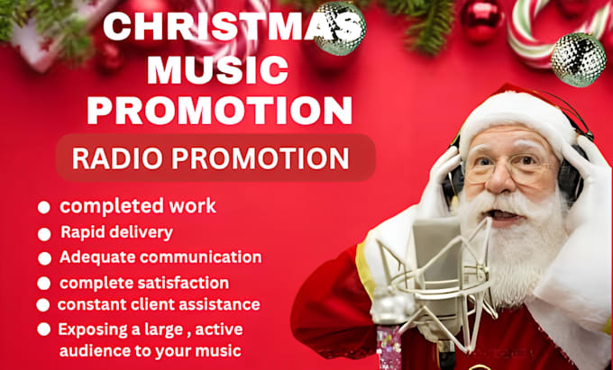 Gig Preview - Organically promote your christmas music or video on radio or TV channel