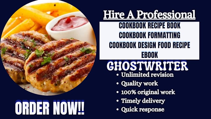 Bestseller - write cookbook recipe book cookbook formatting cookbook design food recipe ebook