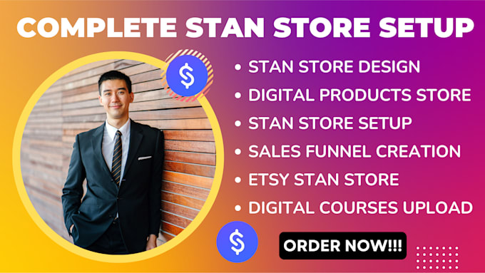 Gig Preview - Do stan store setup etsy digital products store setup