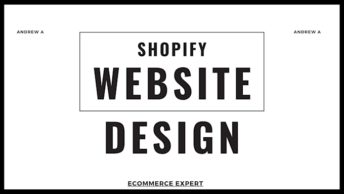 Gig Preview - Design a branded shopify store, ecommerce shopify website