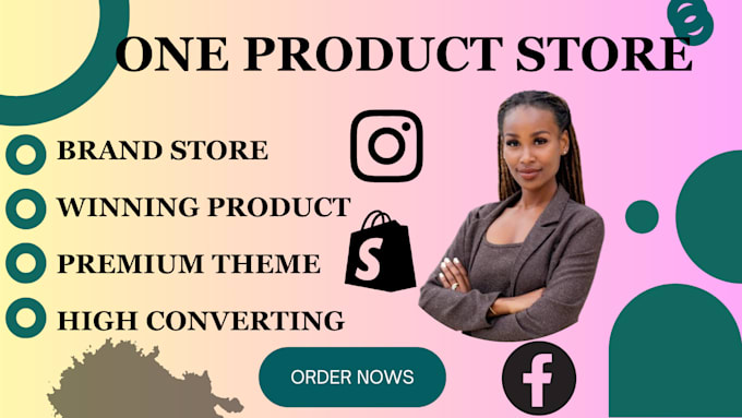 Gig Preview - Build one product store shopify store shopify dropshipping