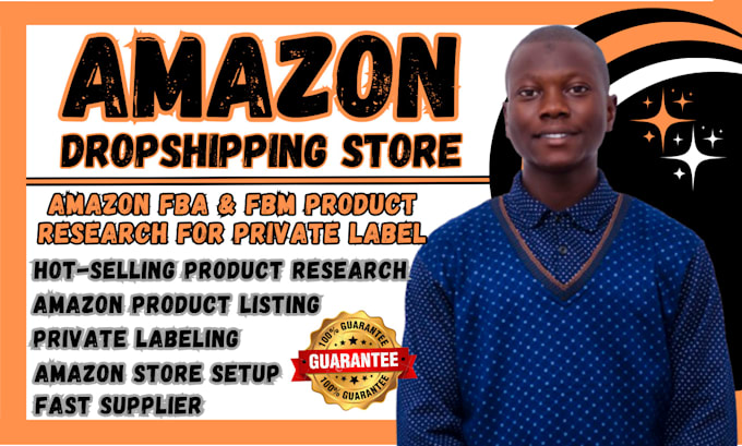 Gig Preview - Do amazon dropshipping store amazon product lisitng amazon fba private label