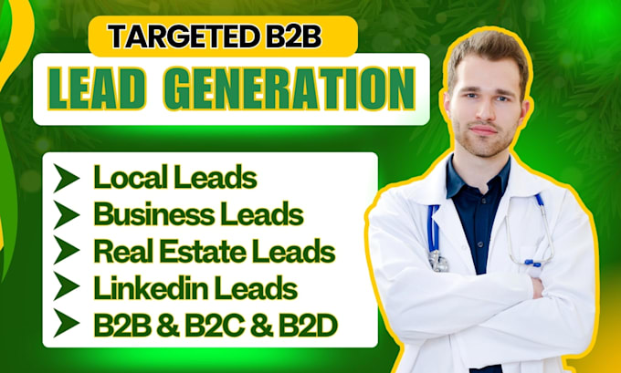 Gig Preview - B2b lead generation and targeted email leads list building