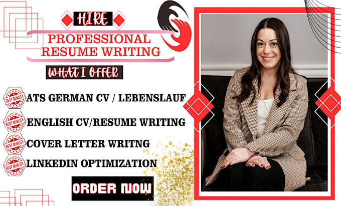 Gig Preview - Write and upgrade your german or english CV resume lebenslauf