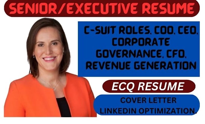 Gig Preview - Write senior executive resume CEO IT director ats federal resume ksa responce