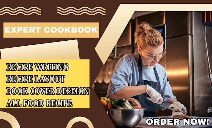 Gig Preview - Write quality cookbook recipe book, cookbook design, cookbook formatting, ebook