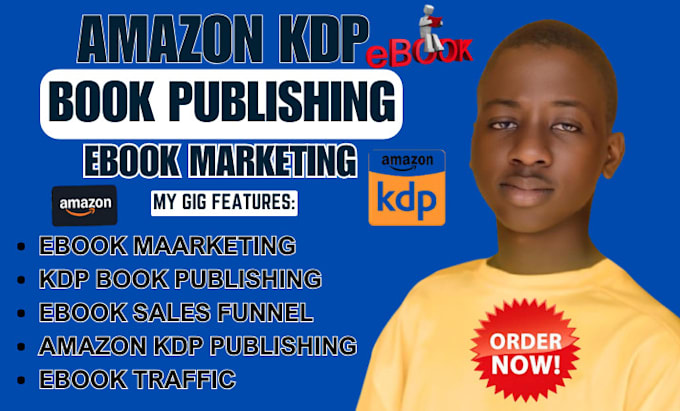 Gig Preview - Setup autopilot slaes funnel for amazon ebook kdp book publishing ebook traffic