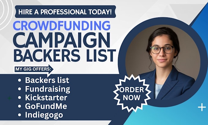 Bestseller - generate verified crowdfunding backers list for kickstarter indiegogo gofundme