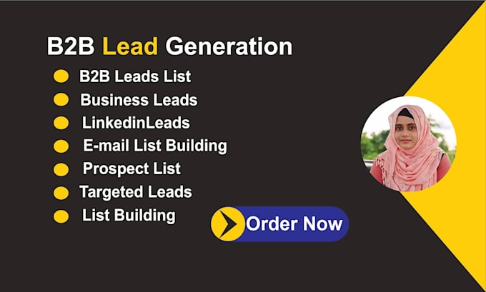 Gig Preview - B2b lead generation and prospect list building