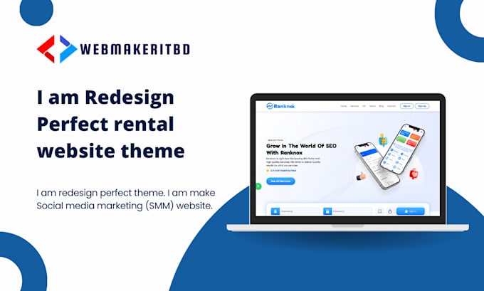 Gig Preview - Redesign perfect and rental website theme in 24hours