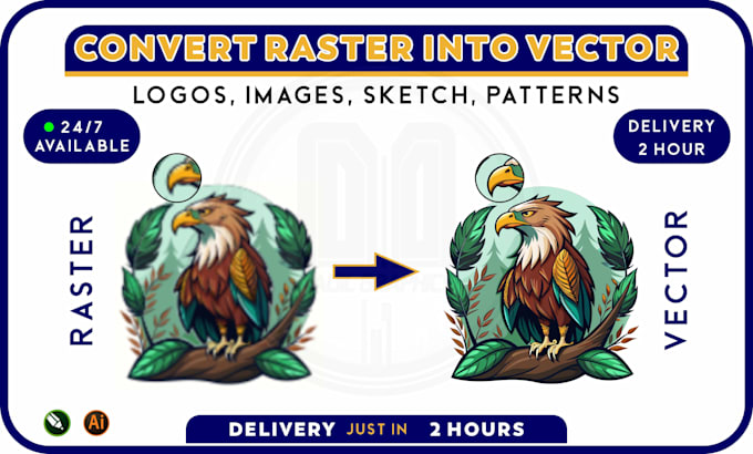 Gig Preview - Do vector tracing,  convert your logo or image to vector