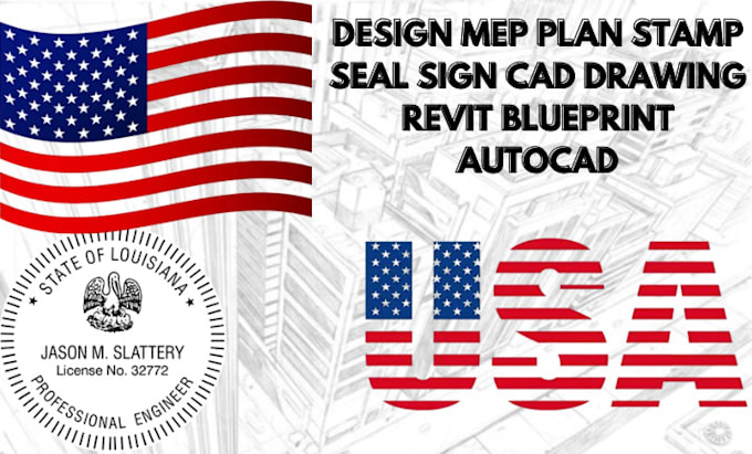 Bestseller - design mep plan stamp seal sign cad drawing revit blueprint autocad