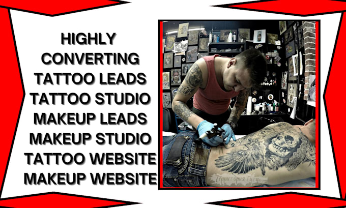 Gig Preview - Generate tattoo leads makeup leads tattoo website makeup website makeup studio