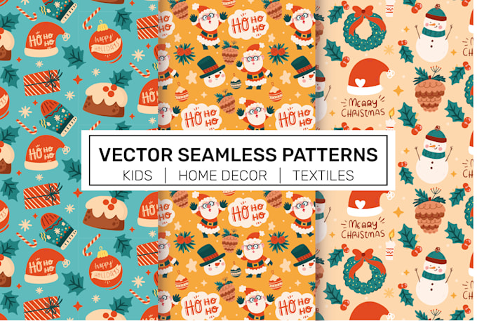 Gig Preview - Create vector seamless textile repeat pattern