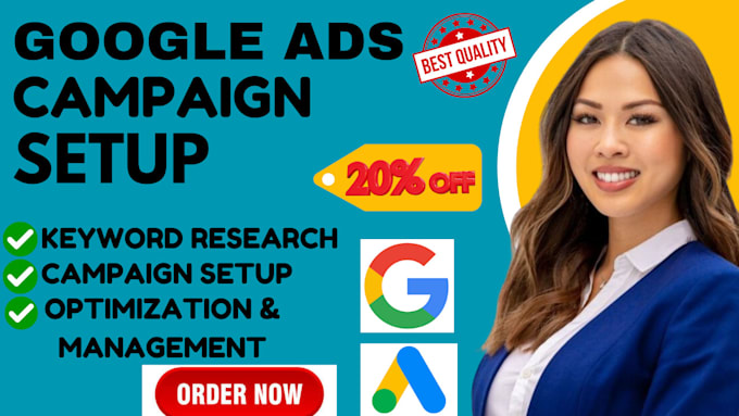 Gig Preview - Build, manage, optimize your google ads campaigns