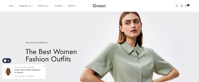 Gig Preview - Design clothing fashion website development create stunning beauty landing page