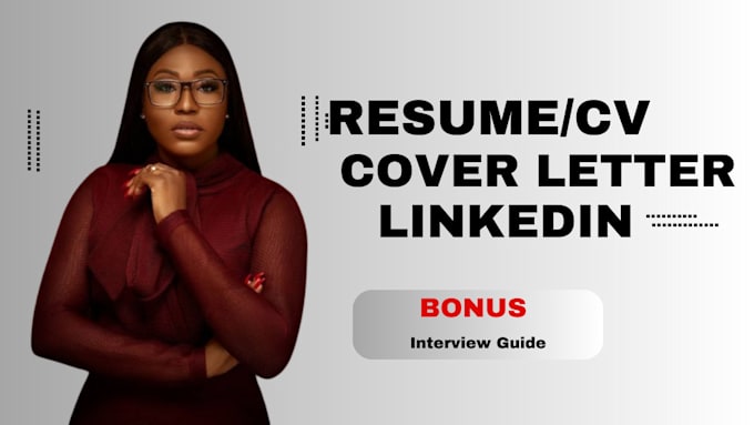 Gig Preview - Write and revamp your professional resume, cv, cover letter and linkedin