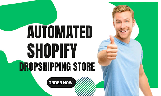 Gig Preview - Build automated shopify dropshipping ecommerce store redesign shopify website