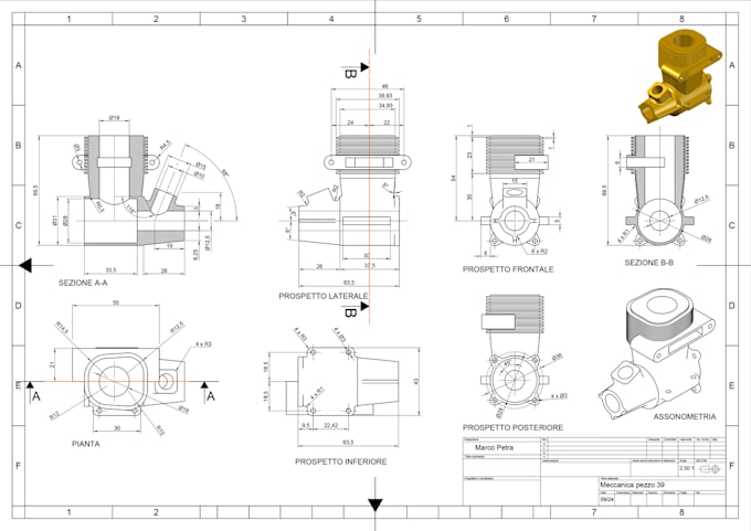 Gig Preview - Create your 2d and 3d technical drawings