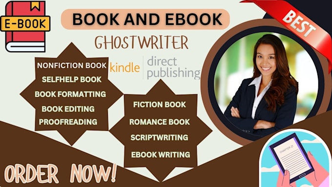 Gig Preview - Ghostwrite nonfiction ebook short story horror romance halloween script fantasy