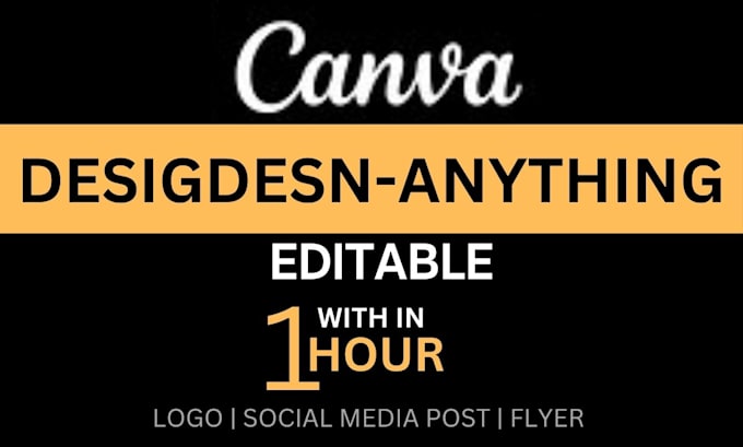 Gig Preview - Design, edit, and redesign anything on  canva